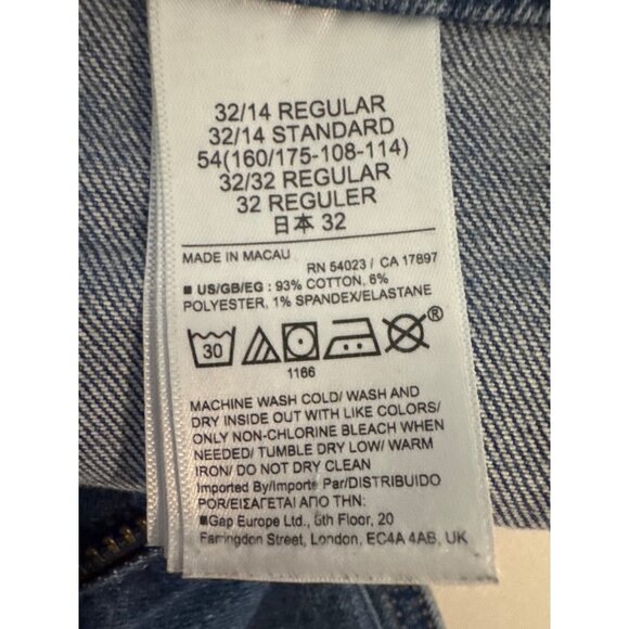 Gap Womens Jeans Sz 32 / 14 Blue Denim 70s Flair High Rise Retro Hippie Boho - Picture 6 of 11